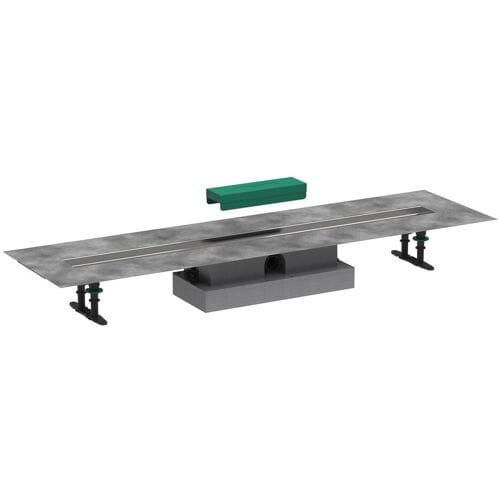 Hansgrohe uBox universal - Complete set voor vlakke installatie 100 cm douchegoten, rvs 56020180