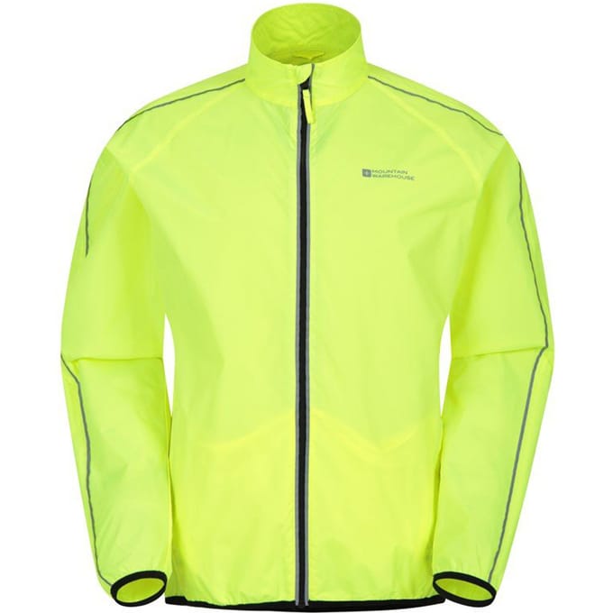 Mountain Warehouse Heren Force Reflecterende Waterdichte Jas (Geel)