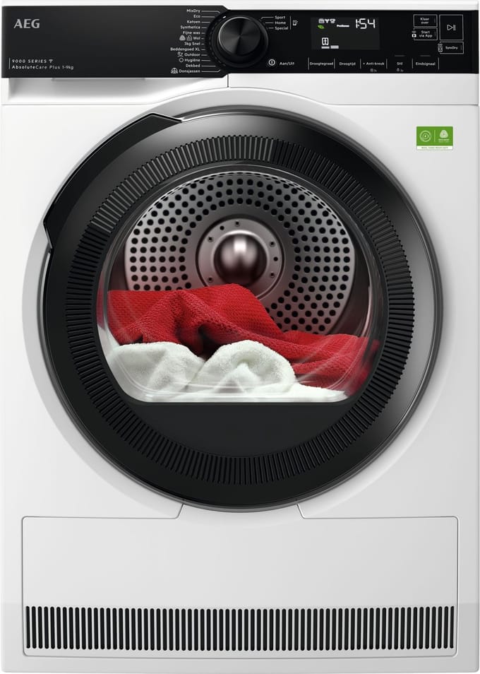 AEG TR969PB4C 9000 AbsoluteCare® Plus - Warmtepomp droger - Energielabel B - 9 kg