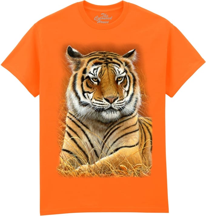 Tijger Graceful Tiger The Coloured House T-shirt M