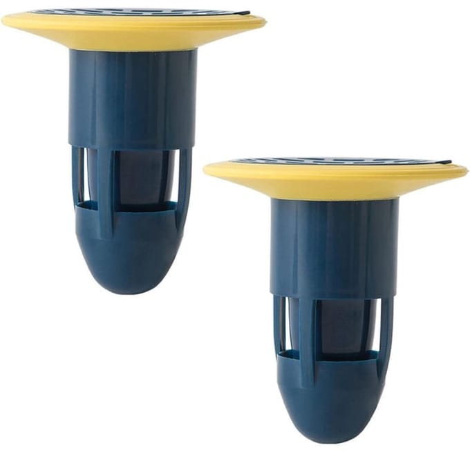 2 blauwe terugslagkleppen