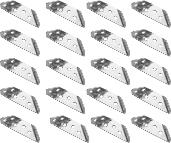 Hoekbeugels van roestvrij staal, zware uitvoering-20 stuks