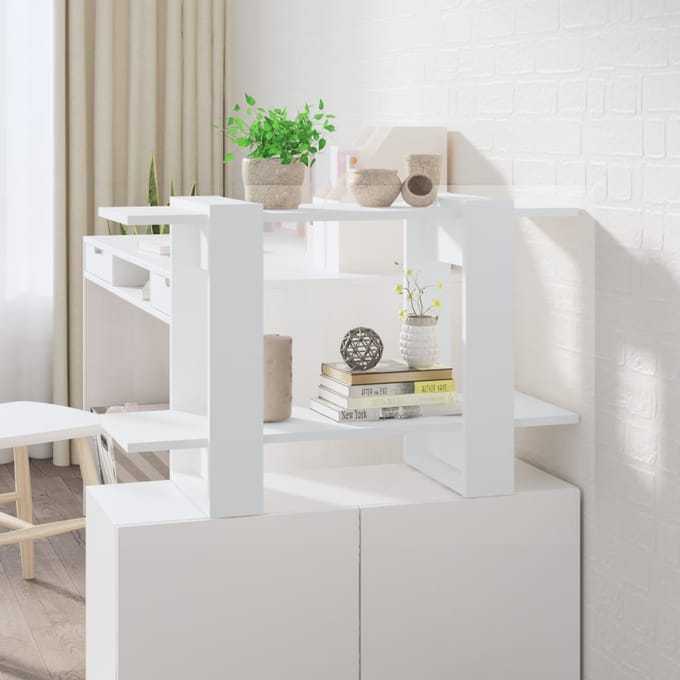 vidaXL - Boekenkast/kamerscherm - 80x30x51 - cm - wit