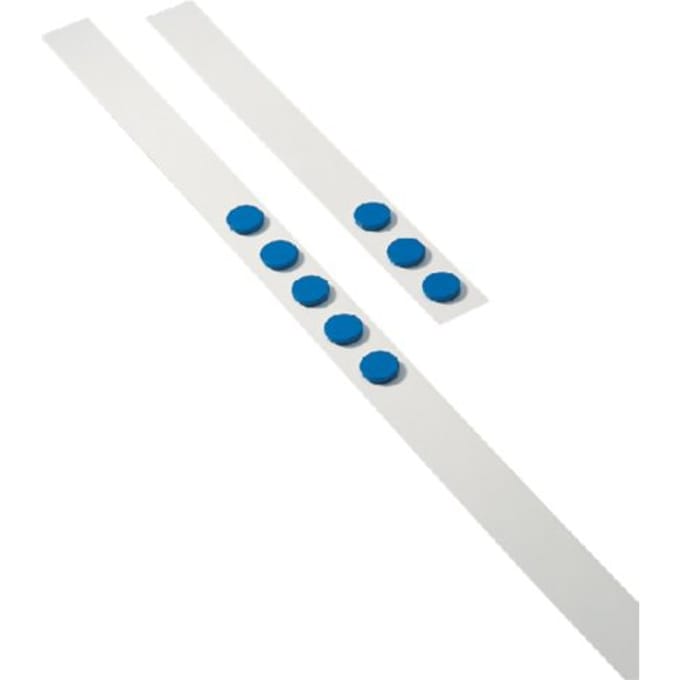Wandlijst Desq 100cm met 5 blauwe magneten van 32mm