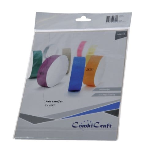 CombiCraft Polsbandjes - Tyvek Groen - 100 stuks