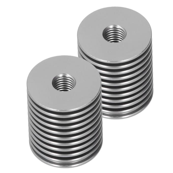 2 stuks 3D-printer koellichaamkit voor Voron 0.1 0.2 Hotend V6 CNC Aluminium Koeler Grijs gray