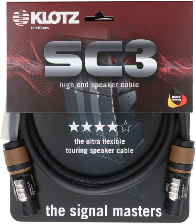 Klotz SC3-L2FF0100 Lautsprecherkabel 1 m - Luidsprekerkabel