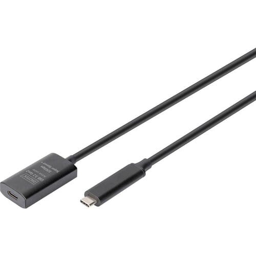 Digitus DA-73112 USB-kabel USB 3.2 Gen2, USB 3.2 Gen2, USB 3.2 Gen1, USB 3.2 Gen1, USB 3.1 Gen2, USB 3.1 Gen1, USB 3.0 USB-C, USB-C bus, USB-C stekker 5.00 m