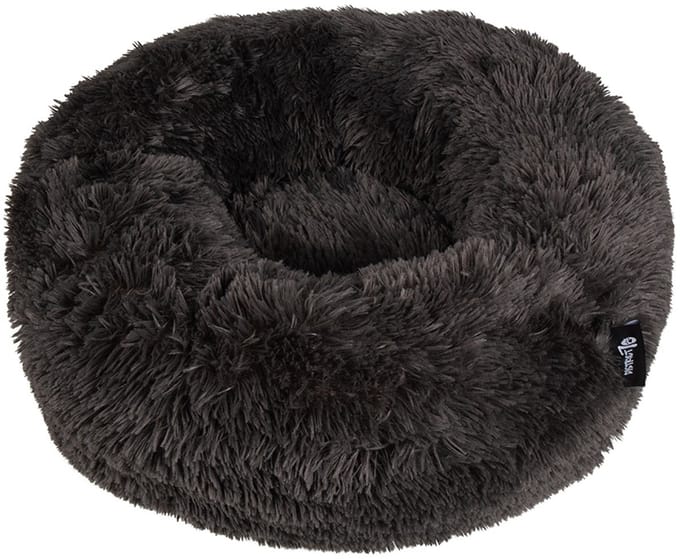 District 70 FUZZ Donut Hondenmand - Donker Grijs - Medium Ø 60 cm