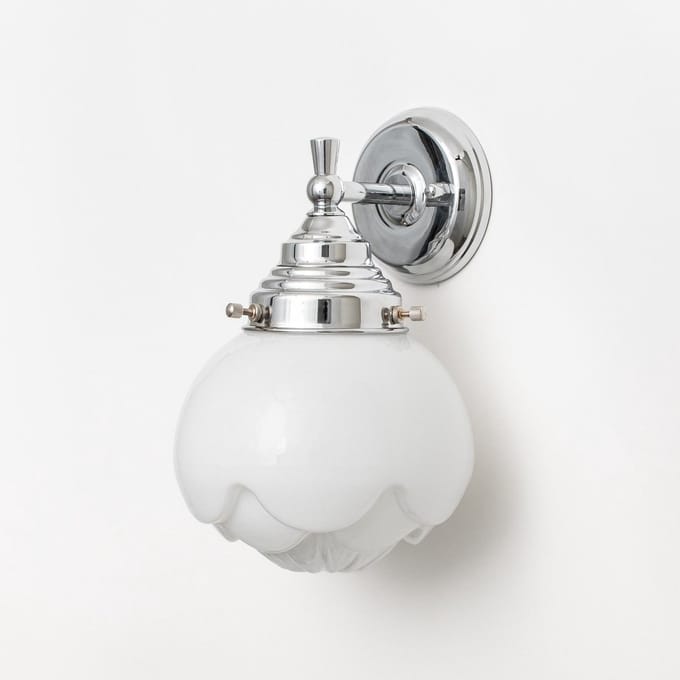 Wandlamp Paeonia Royal Chroom - Art Deco Trade