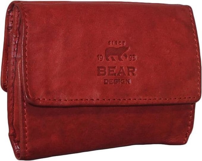 Bear Design Cow Lavato wallet 14618 rood
