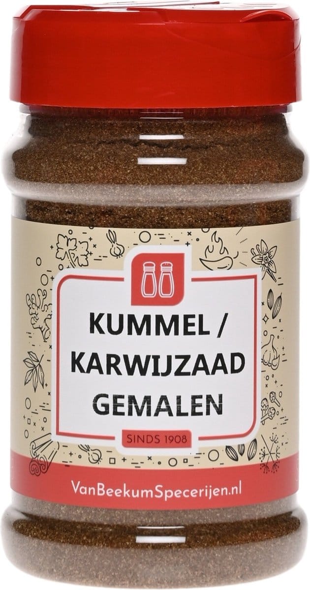 Van Beekum Specerijen - Kummel / Karwijzaad Gemalen - Strooibus 110 Gram