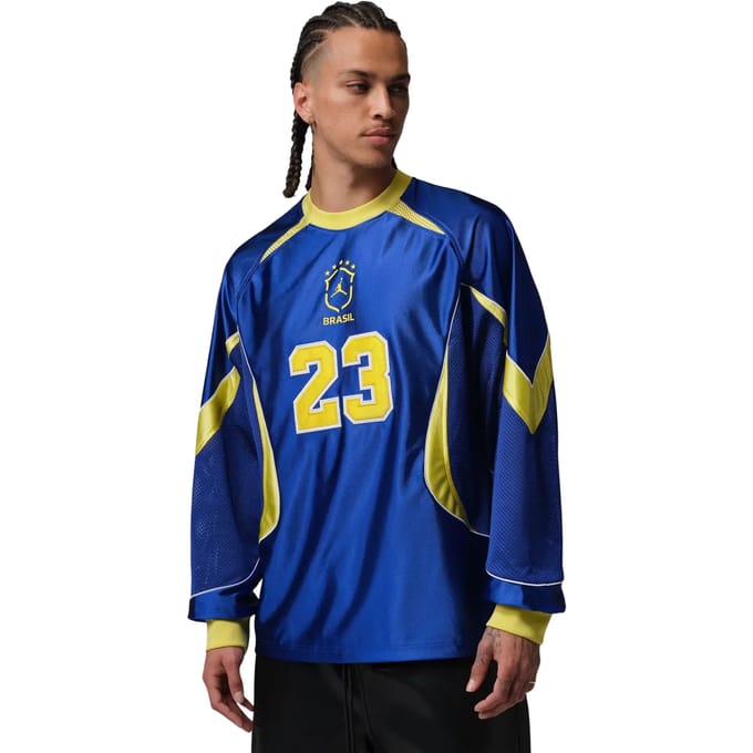 Jordan Brazil Truien/Replica's Heren - Blauw - Maat M - Poly Jersey
