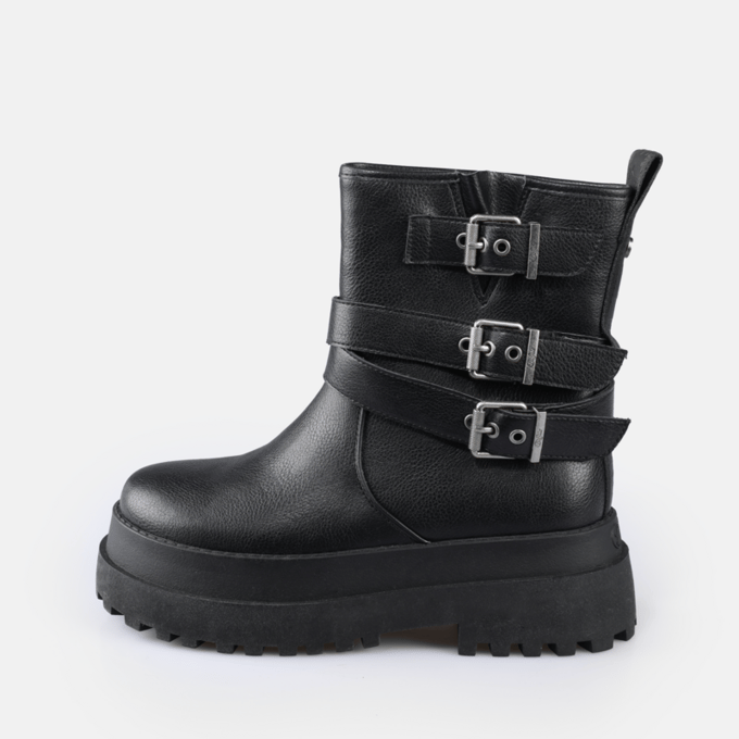 Buffalo Laars - PLUTO FARMER BIKER - EU38 tot EU40 - voor Vrouwen - zwart