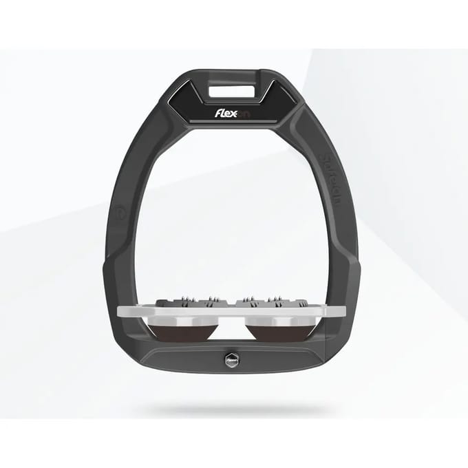 Veiligheidsstijgbeugels Plat Ultra Grip Antraciet/Grijs/Bruin Flex-On Safe-On
