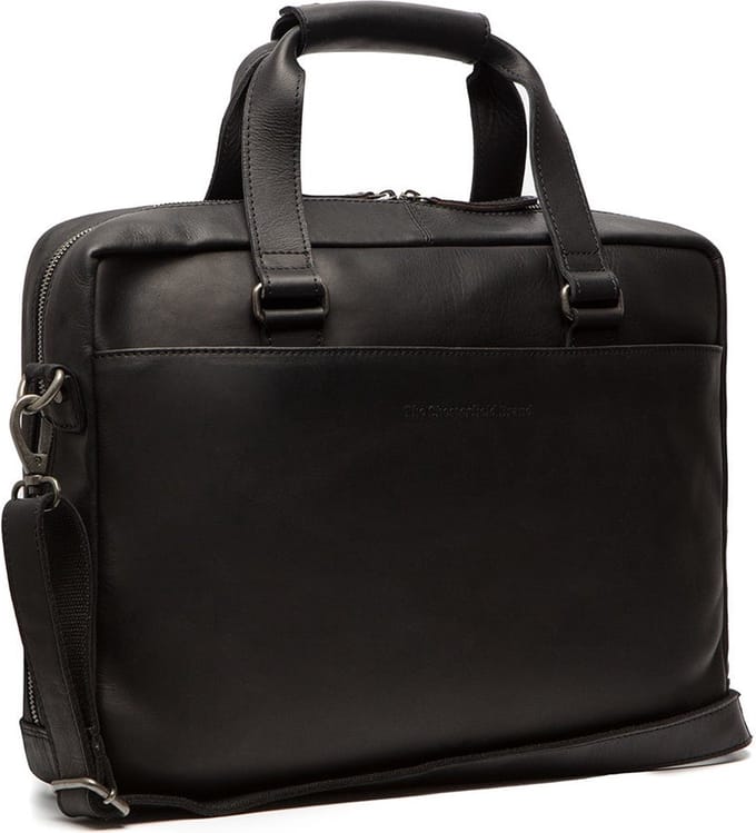 Chesterfield Manhatten Waxed Pull Up Businesstas - Zwart