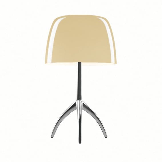 Foscarini - Lumiere piccola tafellamp - bianco caldo - dimbaar - Alluminio - beige