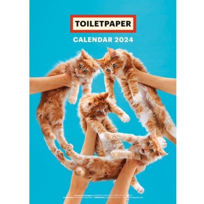Toiletpaper Calendar 2024 - Maurizio Cattelan