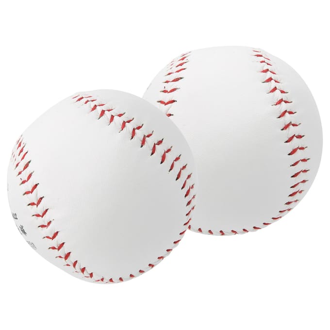 2 stuks 12 inch Softbal Bal Training Softbal Handnaaien Oefening Harde Bal Sport Accessoire white