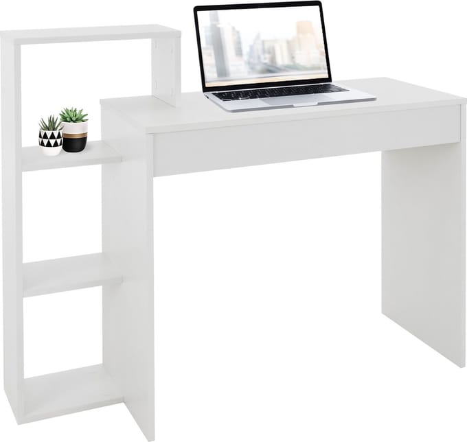 Bureau met legplank 110x72x40 cm wit ML design