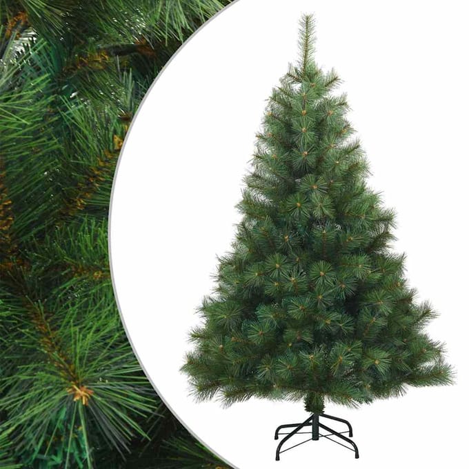 vidaXL - Kunstmatige - Hinged - Kerstboom - Groen - 120 - cm - PVC, - staal