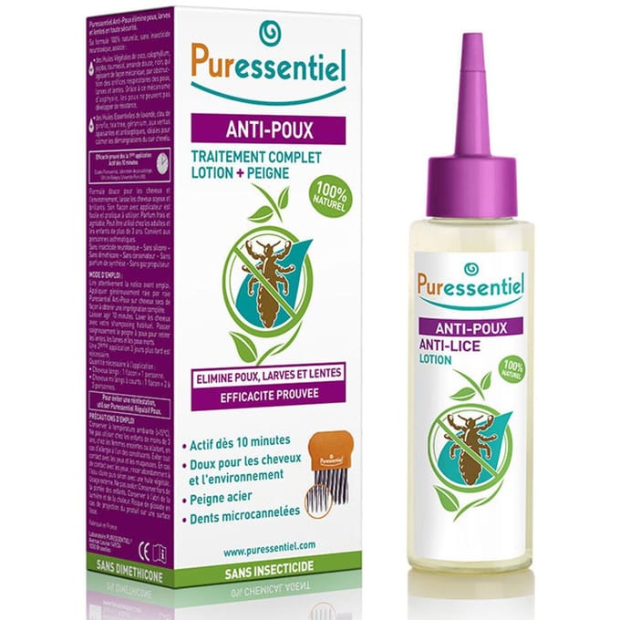 Puressentiel Luizen Repel Lotion + Kam 100 Spray