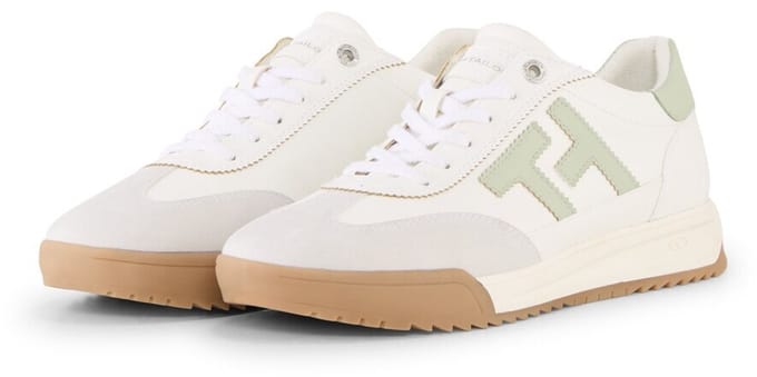 Tom Tailor - Sneakers met colourblocking - Maat 37 - white-sage