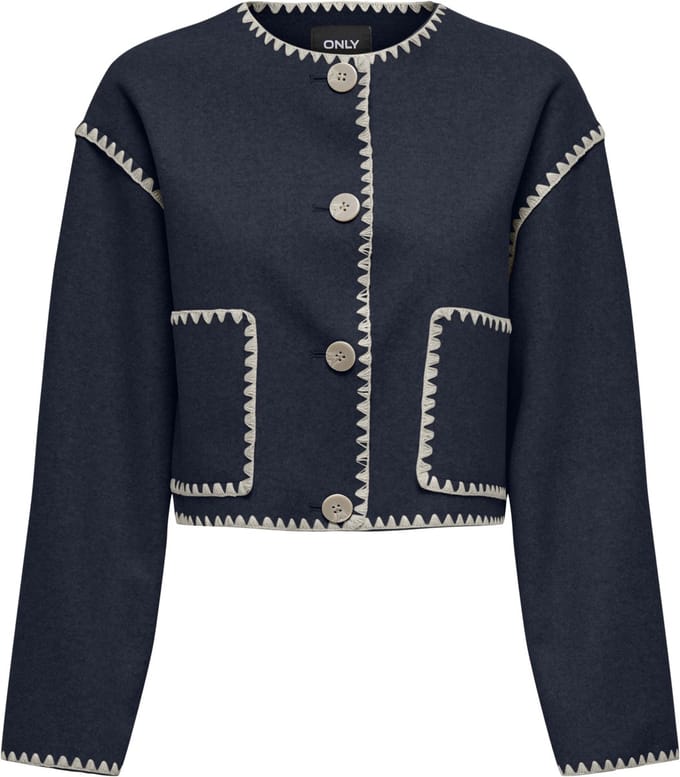 ONLY - ONLELBA LIFE SCALLOP EDGE JACKET OTW - Dames - Gewatteerde jassen