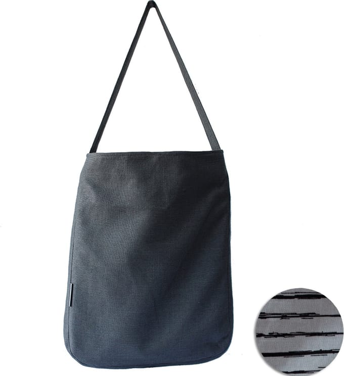 Studio Tuk - Shopping Bag - Black Stripes
