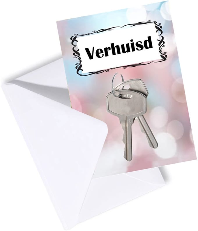 Adreswijziging - Verhuiskaarten - A6 - Set 8 stuks met enveloppen