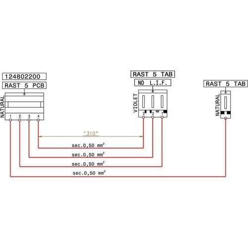 AEG kabel, motor, motorregelmoduul, PCB,J2,310mm 140031436011