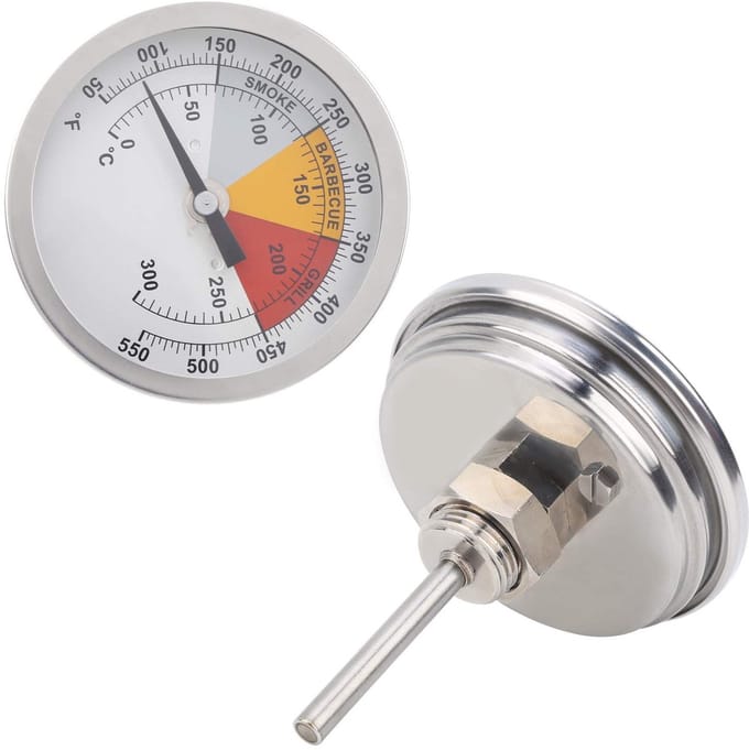 Allecto - Brouwen Thermometer - Roestvrijstalen Grill Thermometer