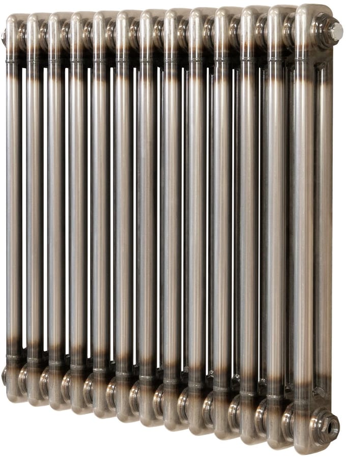 Traditionele radiator - 2-kolom - 600x605 mm - ruw metaal