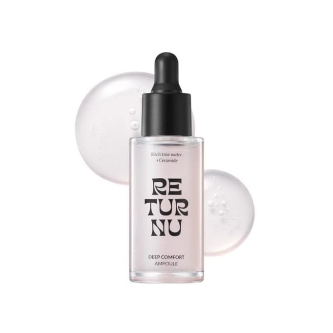 Returnu, Confort Profond, Hydratation Profonde, Sérum Traitant Ampoules, Pour le Visage, Pour Femmes, 30 ml