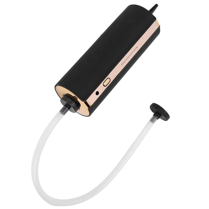Draagbare Vacuümcompressiepomp Handheld Elektrische Vacuümsealer voor Thuis 100?240VEU-stekker black