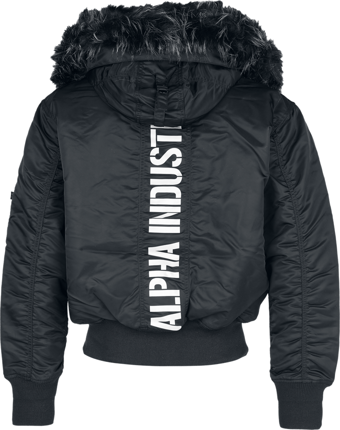 Alpha Industries Bomberjack - 45P Hooded Custom - XL - voor Mannen - zwart