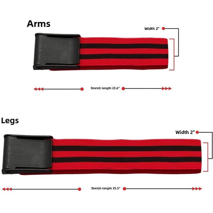 Ceinture d'entraînement BFR à restriction du flux sanguin haltérophilie muscle occlusion sangle élastique bras a amélioré la pression musculaire boucle facile