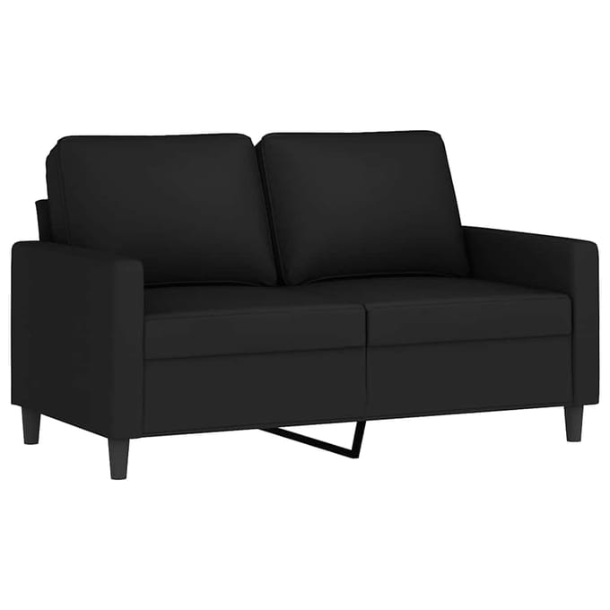 vidaXL - 3-delige - Loungeset - met - kussens - fluweel - zwart