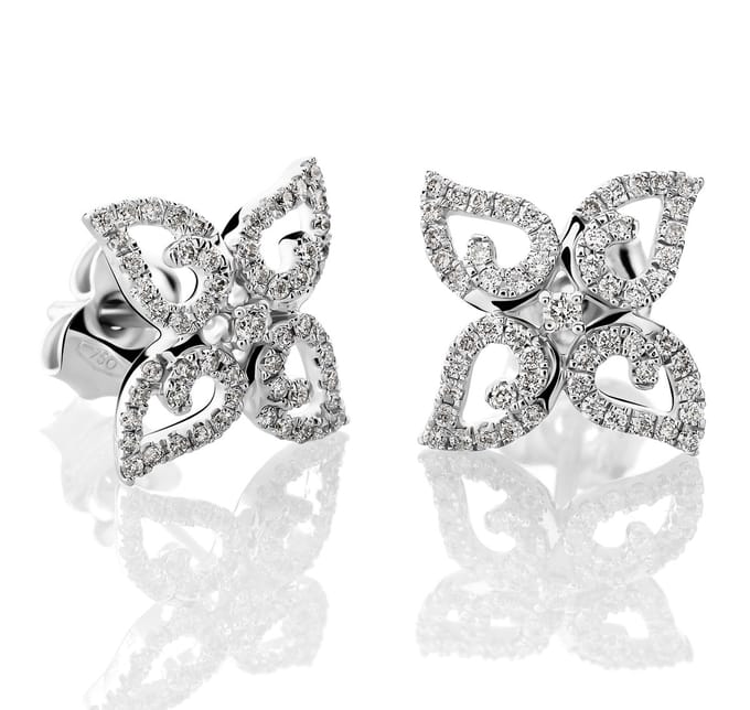 Orphelia OD-5321 - Oorstekers - 18 Karaat Witgoud / Diamant 0.36 ct
