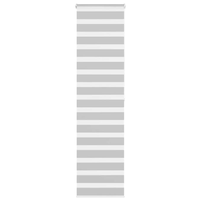 vidaXL - Zebra - rolgordijn - 60x200 - cm - stofbreedte - 55,9 - cm - lichtgrijs