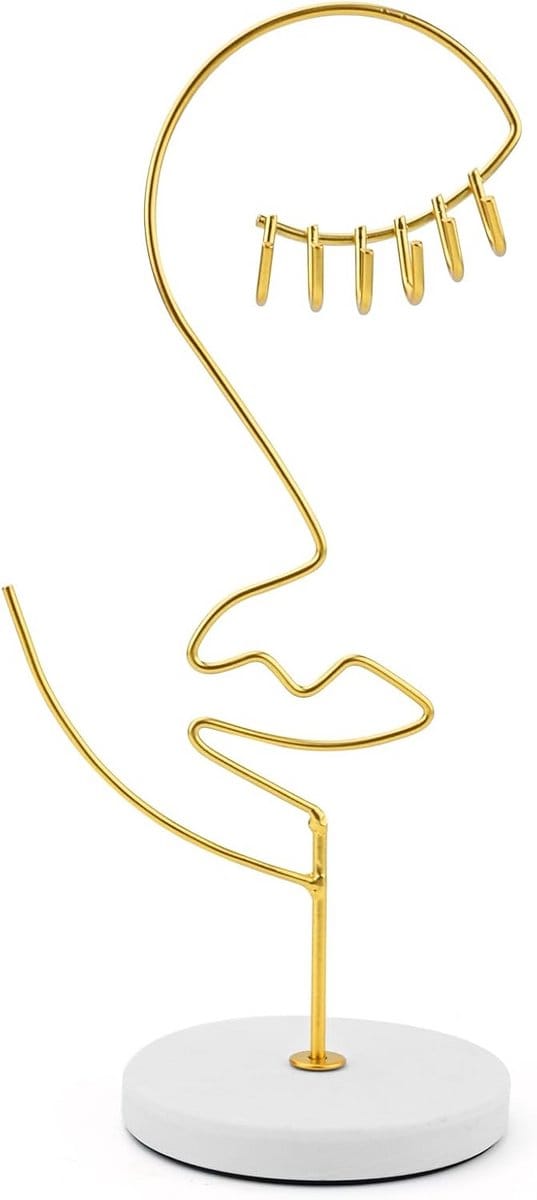 Luxe Sieraden Organizer met Marmeren Basis - Ketting, Oorbel & Armband Displaystandaard