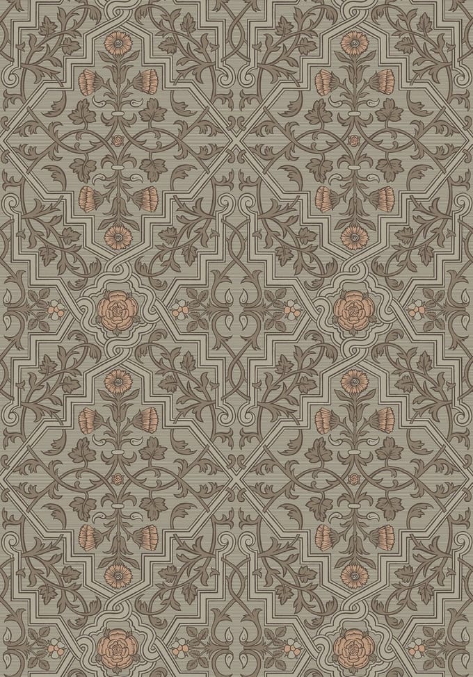 Boråstapeter Vliesbehang 4590 - Anno - Klassiek Groen - 53cm x 10.05m