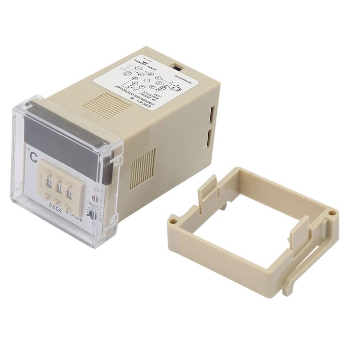 0111ROM E5C4R20K Temperatuurregelaar K Type Thermokoppel 220V 0399 graden Celsius gray
