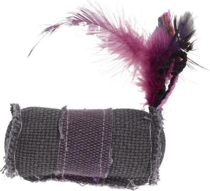 Pets Collection Kattenspeeltje 10 X 4,5 Cm Polyester Roze/grijs