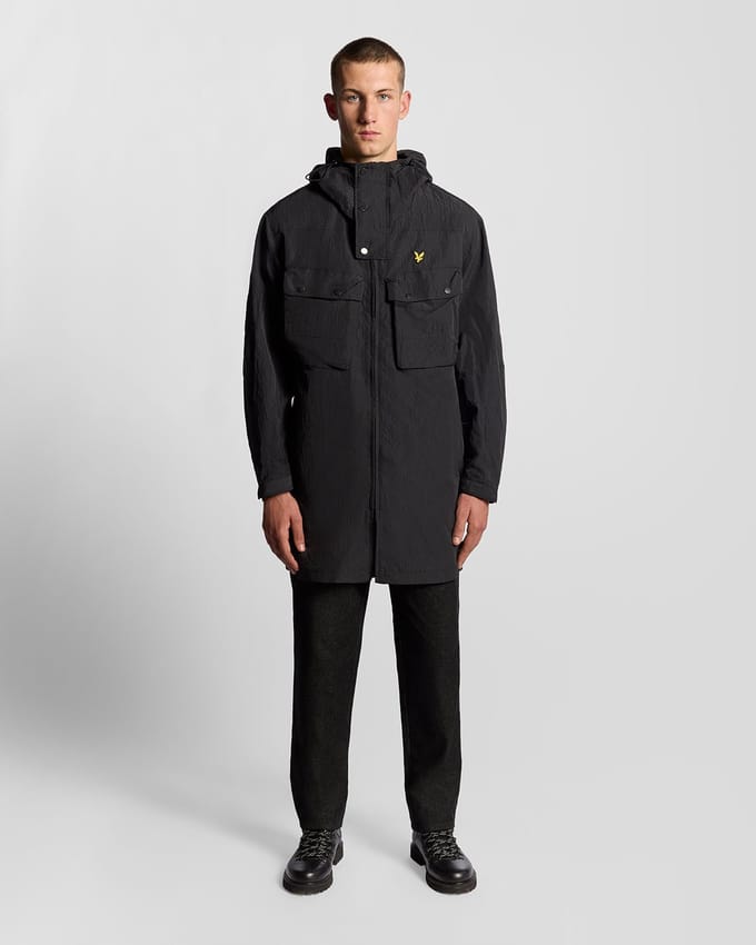Lyle & Scott Guard Parka Black Ice Taglia: L | Giacche invernali Outlet | Uomo | Nero