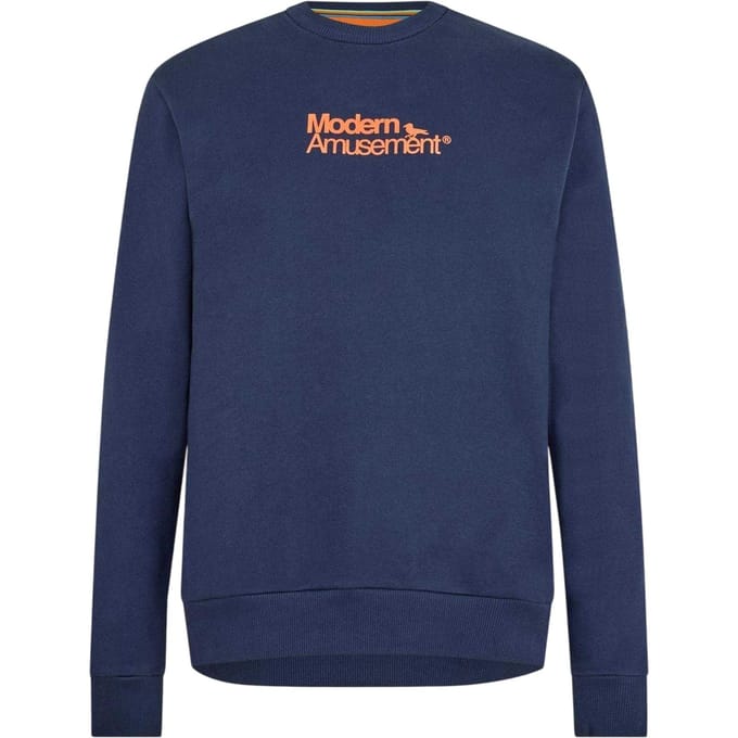 Modern Amusement Heren Gestructureerd Relaxed Fit Sweatshirt (Marine)