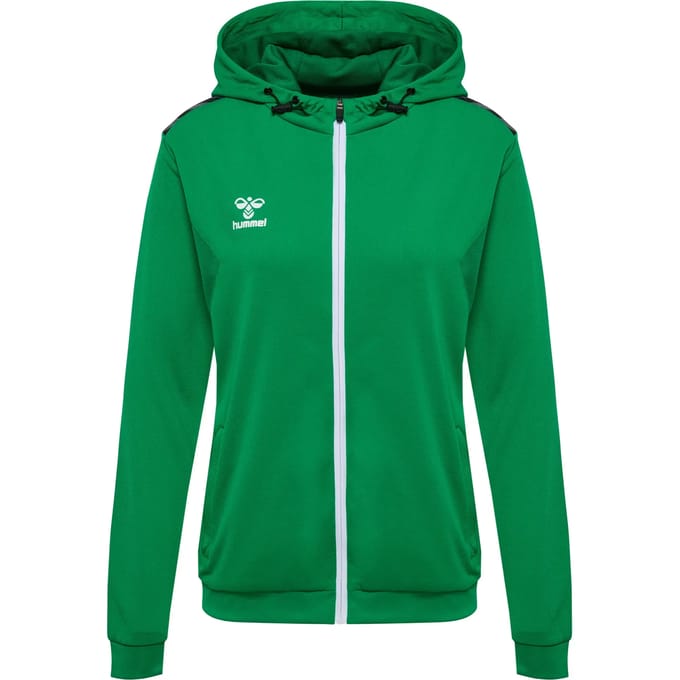 Dames trainingsjack van polyester met rits en capuchon Hummel Authentic