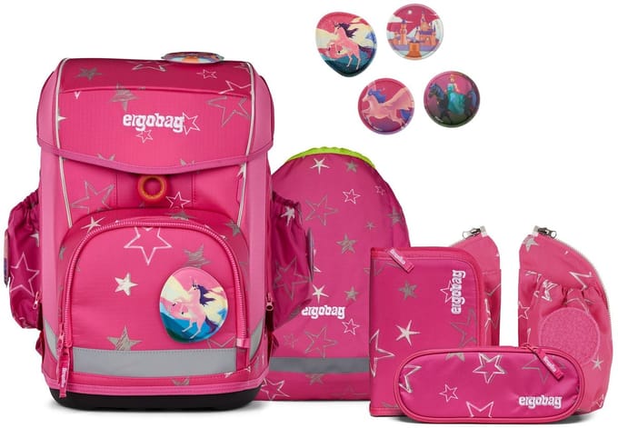 ergobag schooltas Cubo Light Set 6-delig SternzauBär roze