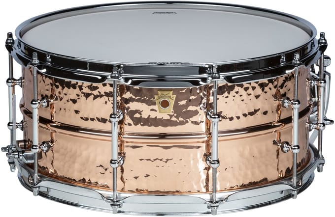 Ludwig LC662KT Hammered Copper Phonic Snare 14"x6,5 - Snare drum