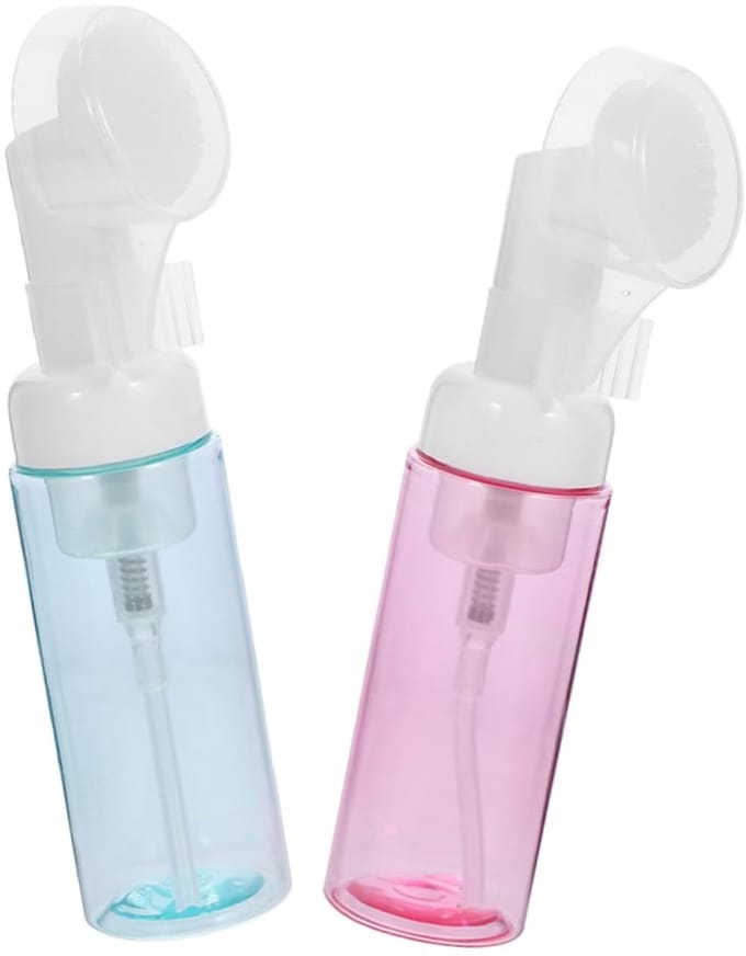 Dailygoods- Schuimdispenser Transparant - Schuimpomp - Borstel - Reisschuimfles - Delen - Gebruiksgemak - Schuimpompfles